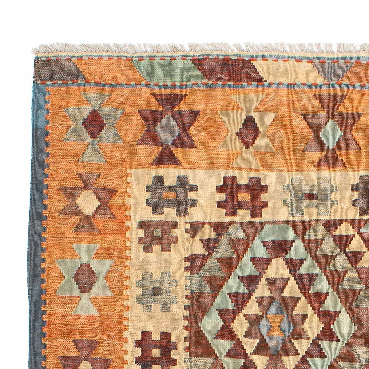 Dywan Kelim - Orientalny - 208 x 150 cm - wielokolorowy