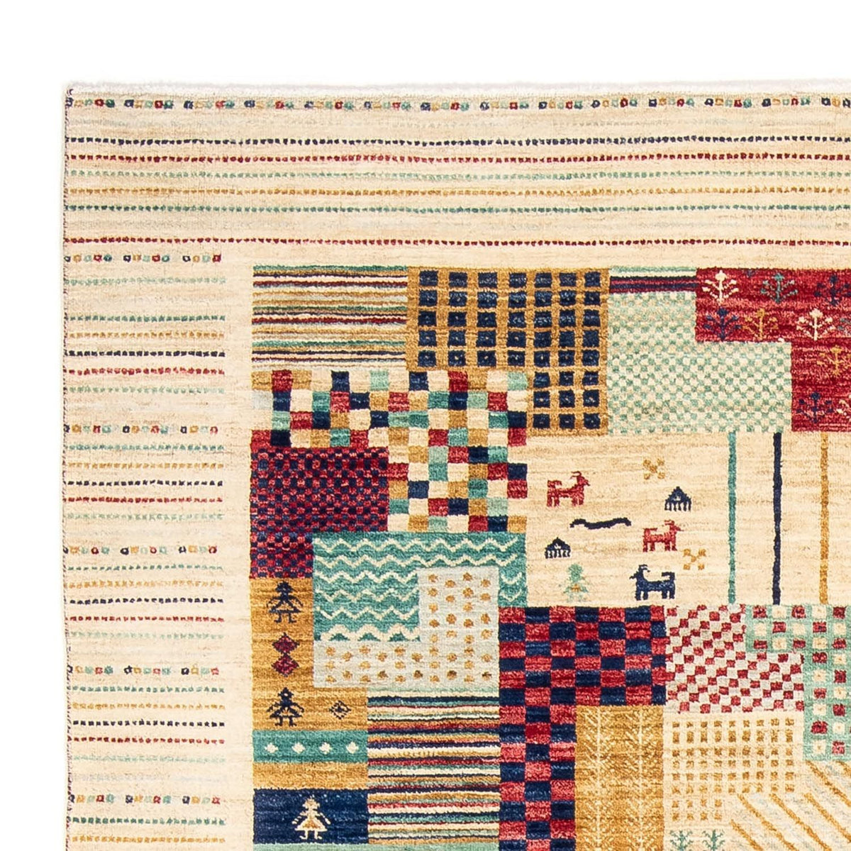 Designerski dywan - 238 x 170 cm - beżowy