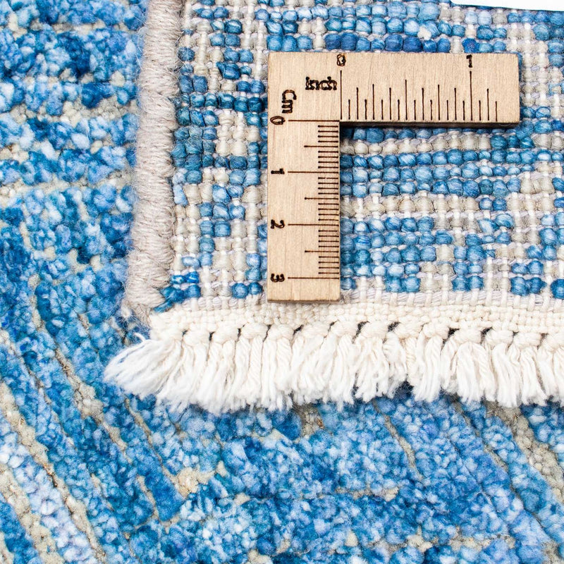 Designerski dywan - 307 x 248 cm - niebieski