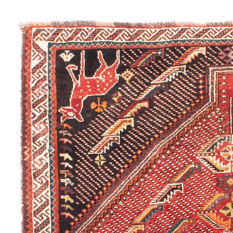 Perski dywan - Nomadyczny - 167 x 127 cm - ciemna czerwień