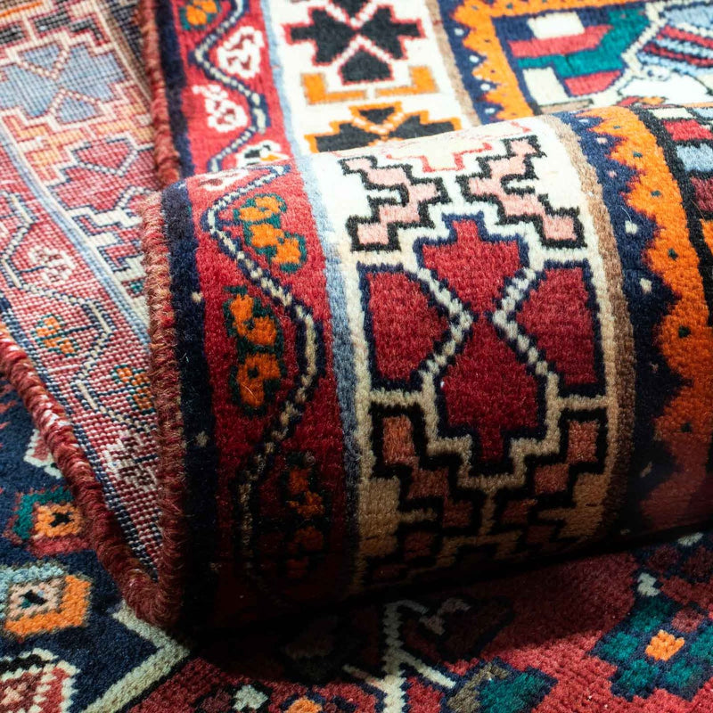 Perski dywan - Nomadyczny - 255 x 163 cm - ciemna czerwień