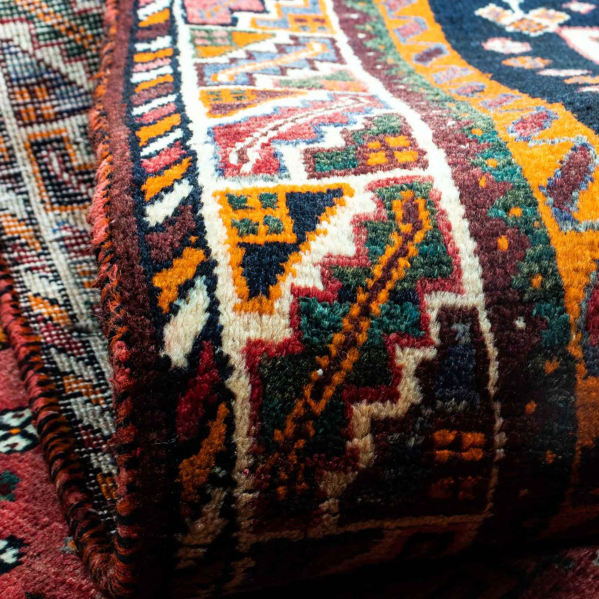 Perski dywan - Nomadyczny - 234 x 155 cm - ciemna czerwień