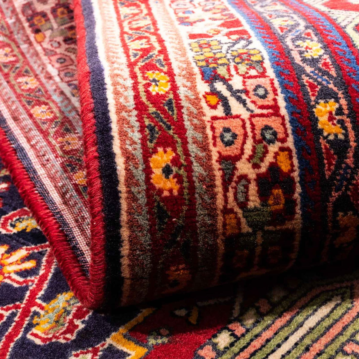 Perski dywan - Nomadyczny - 250 x 152 cm - ciemna czerwień