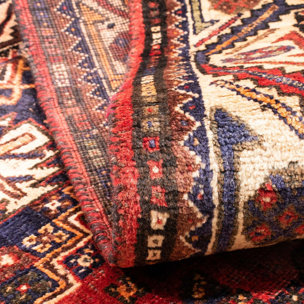 Perski dywan - Nomadyczny - 162 x 105 cm - ciemna czerwień