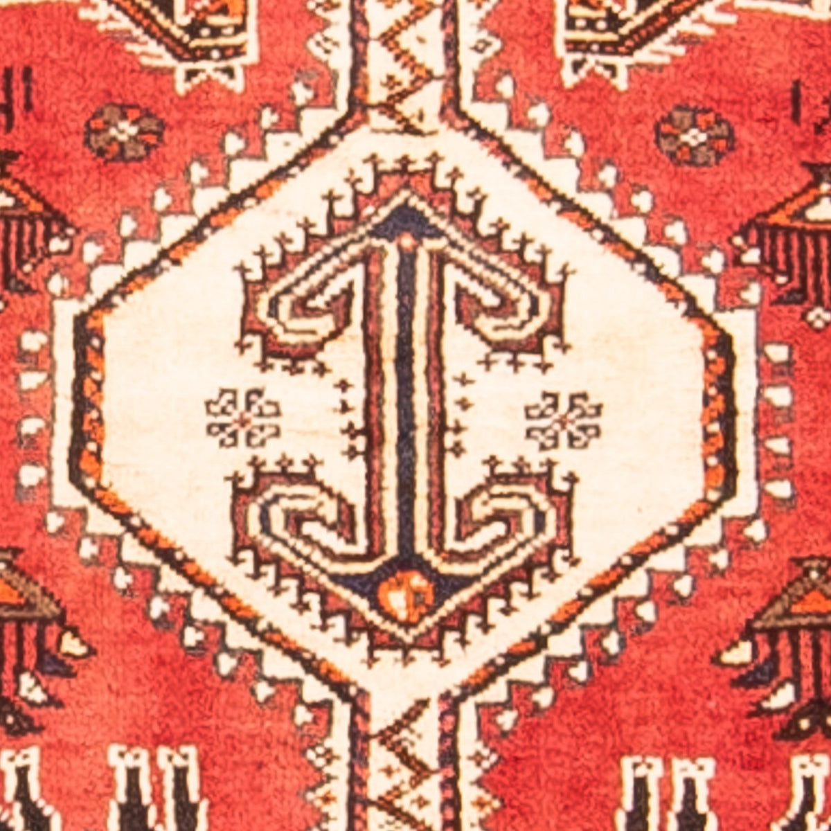 Biegacz Perski dywan - Nomadyczny - 412 x 107 cm - czerwony