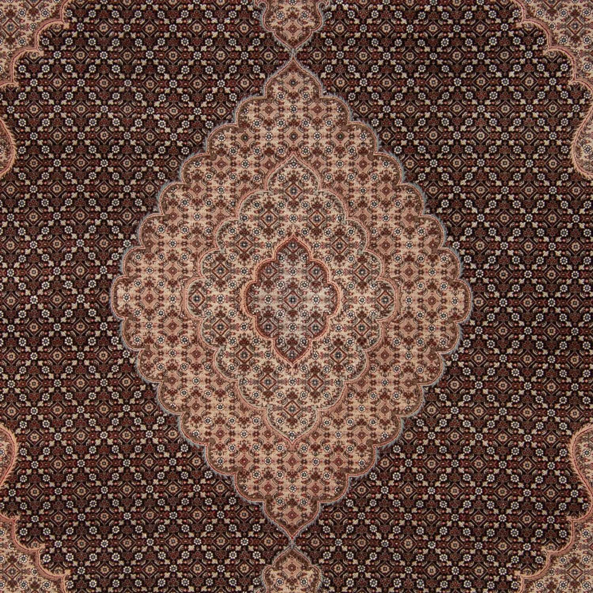 Dywan perski - Tabriz - 346 x 253 cm - ciemnoniebieski