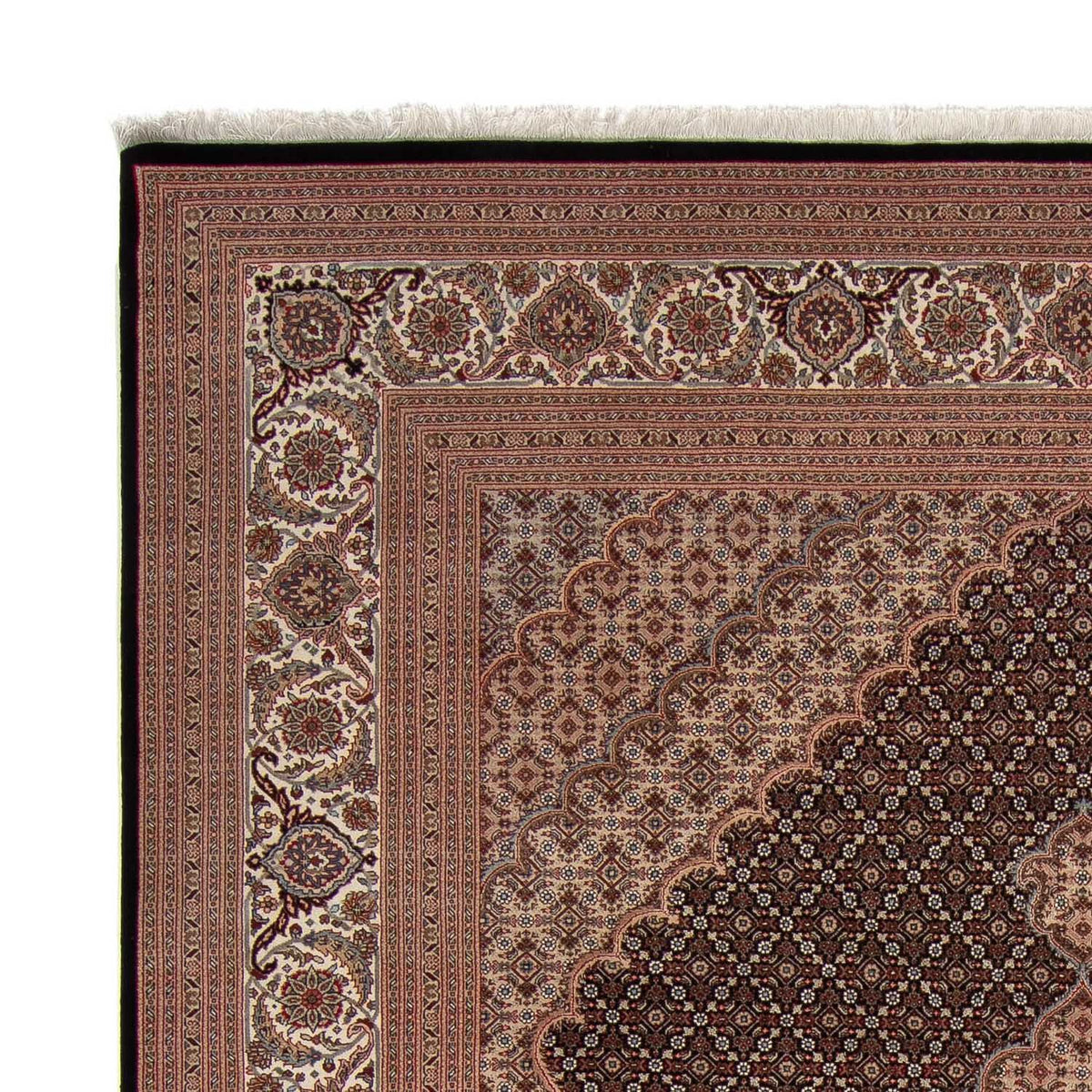 Dywan perski - Tabriz - 346 x 253 cm - ciemnoniebieski