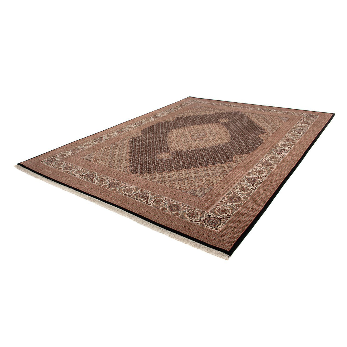 Dywan perski - Tabriz - 346 x 253 cm - ciemnoniebieski