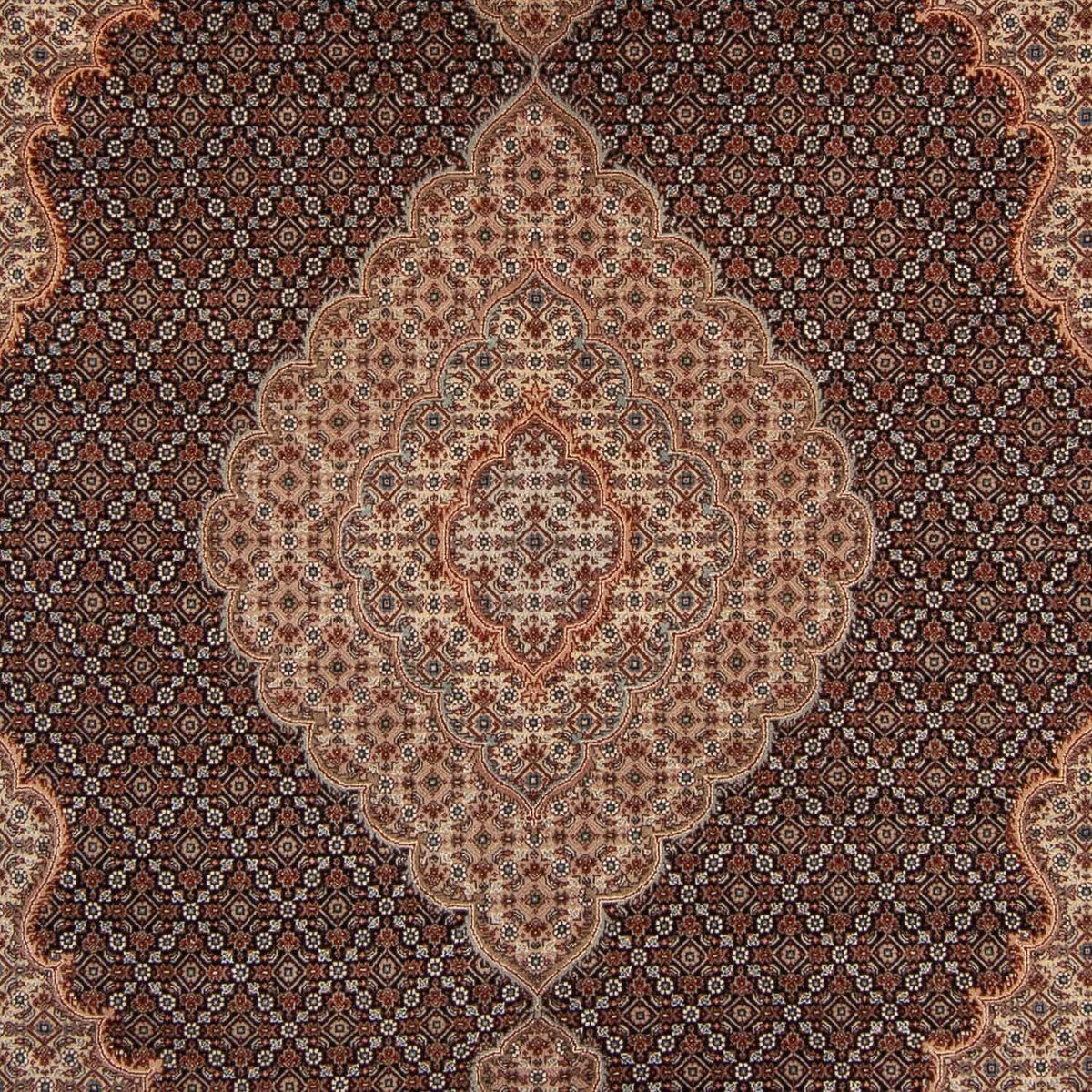 Dywan perski - Tabriz - 303 x 201 cm - ciemnoniebieski