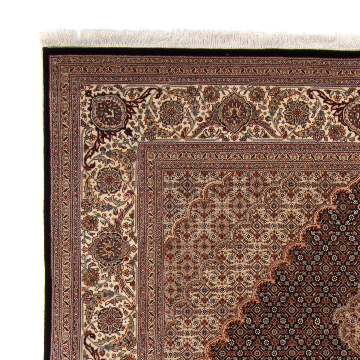 Dywan perski - Tabriz - 303 x 201 cm - ciemnoniebieski