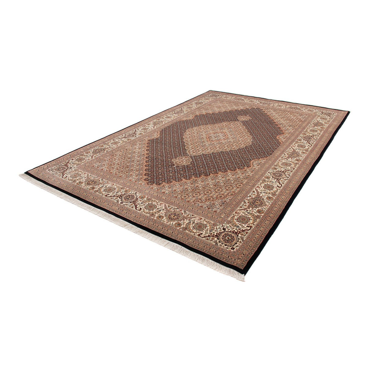 Dywan perski - Tabriz - 303 x 201 cm - ciemnoniebieski