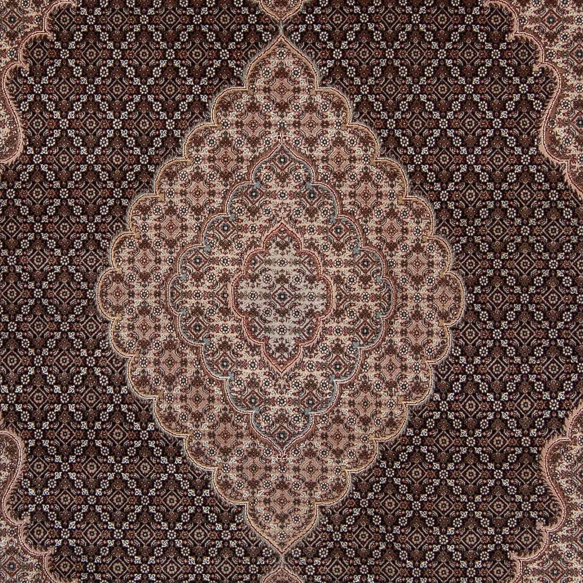 Dywan perski - Tabriz - 298 x 198 cm - ciemnoniebieski