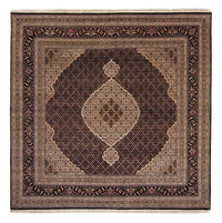 Dywan perski - Tabriz - 252 x 251 cm - ciemnoniebieski