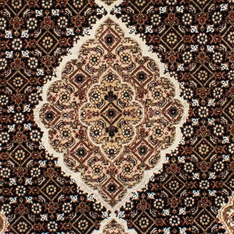 Biegacz Dywan perski - Tabriz - 201 x 84 cm - ciemnoniebieski