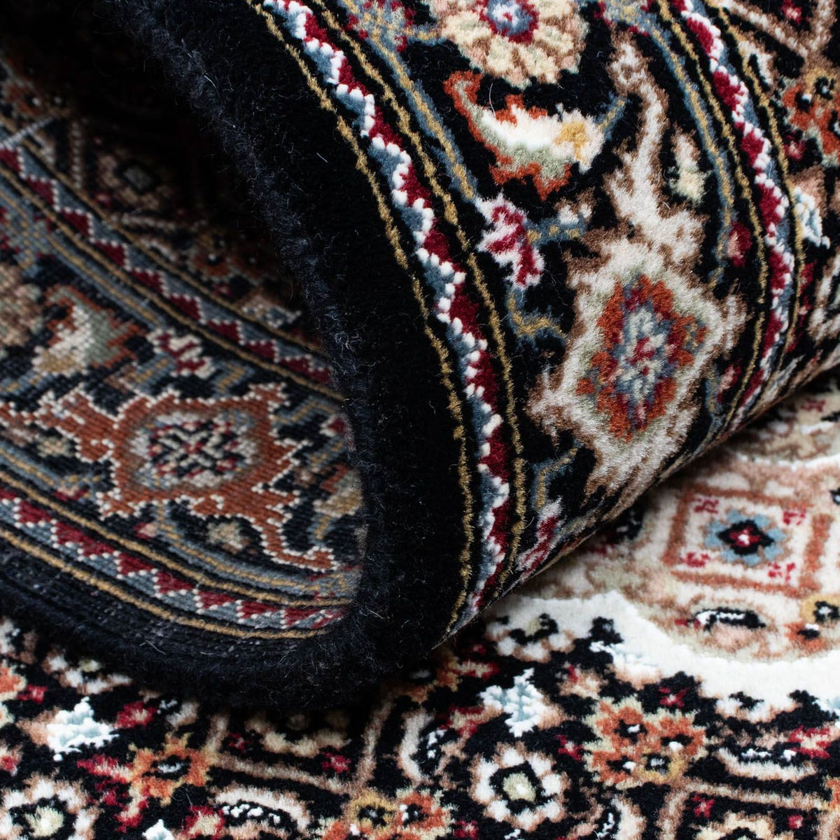 Biegacz Dywan perski - Tabriz - 201 x 84 cm - ciemnoniebieski