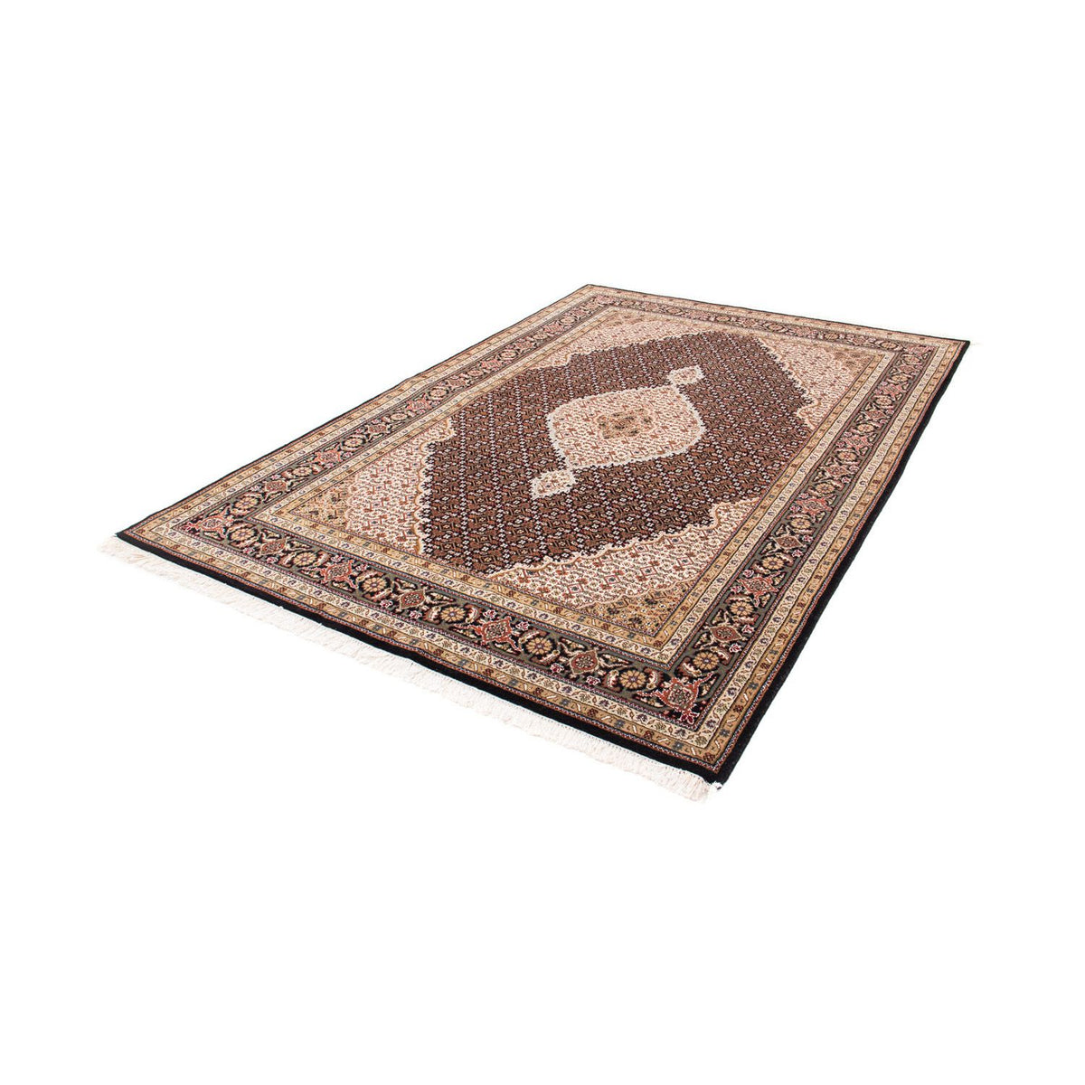 Dywan perski - Tabriz - 238 x 166 cm - ciemnoniebieski