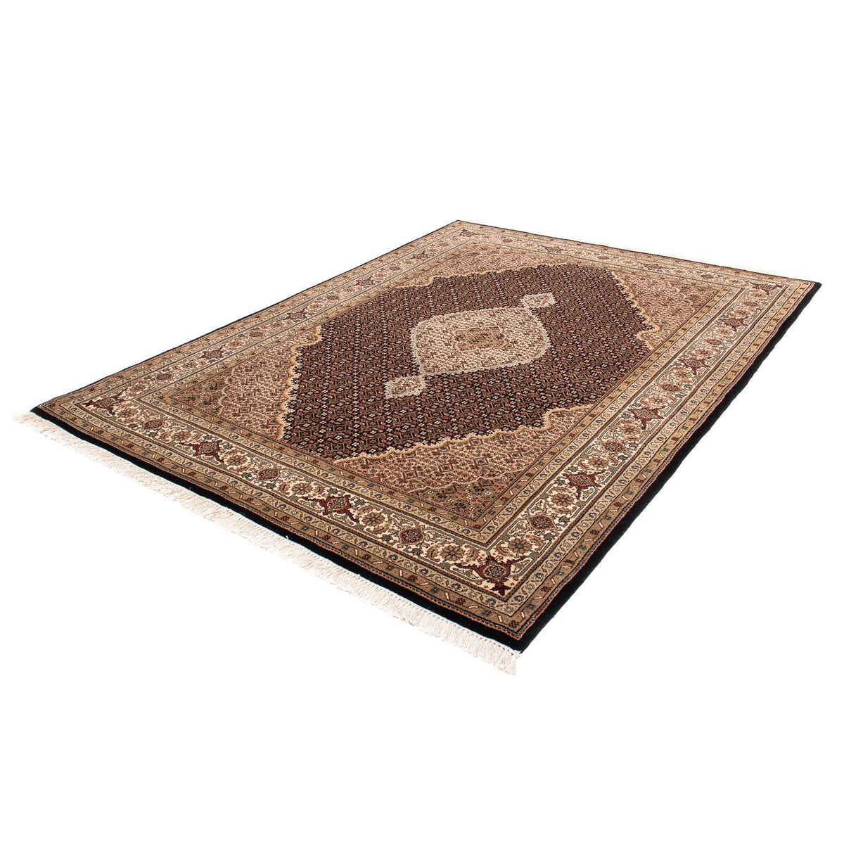 Dywan perski - Tabriz - 242 x 172 cm - ciemnoniebieski