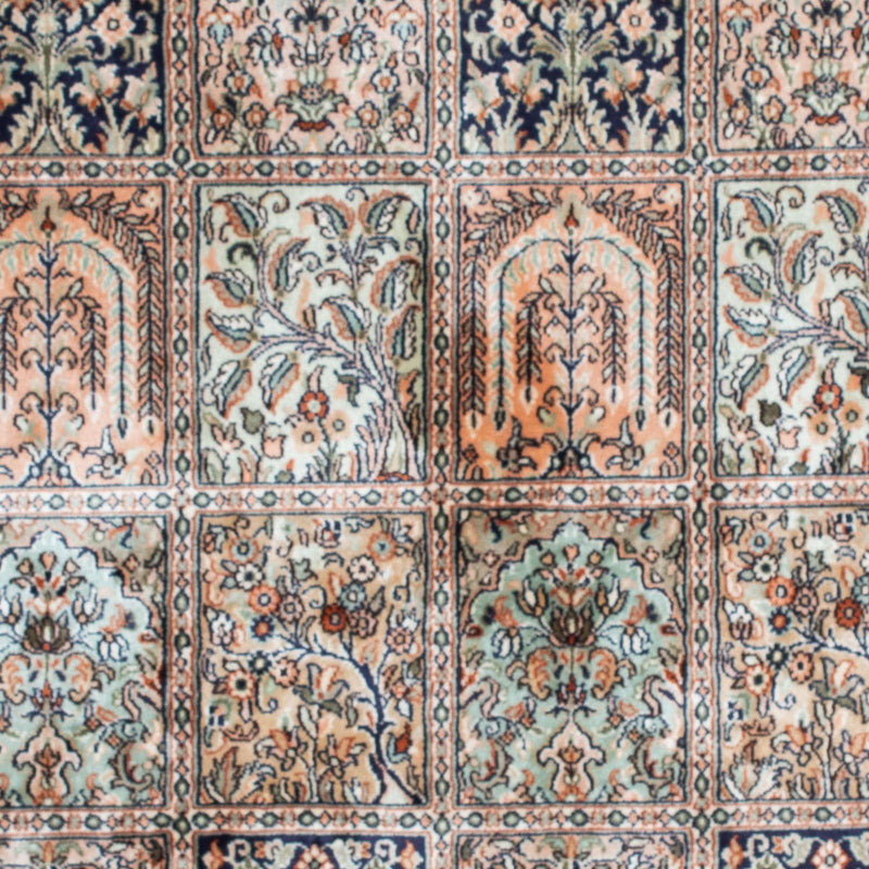 Jedwabny dywan - Kashmir Silk - 152 x 94 cm - wielokolorowy