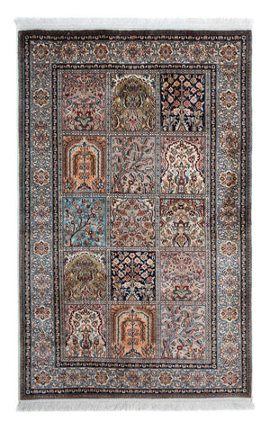 Jedwabny dywan - Kashmir Silk - 152 x 96 cm - wielokolorowy