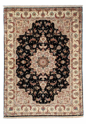 Dywan perski - Tabriz - 213 x 152 cm - ciemnoniebieski