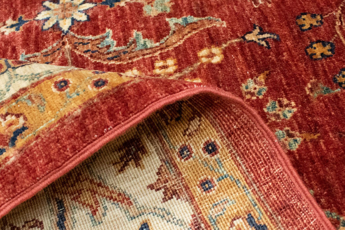 Dywan afgański - 207 x 149 cm - czerwony