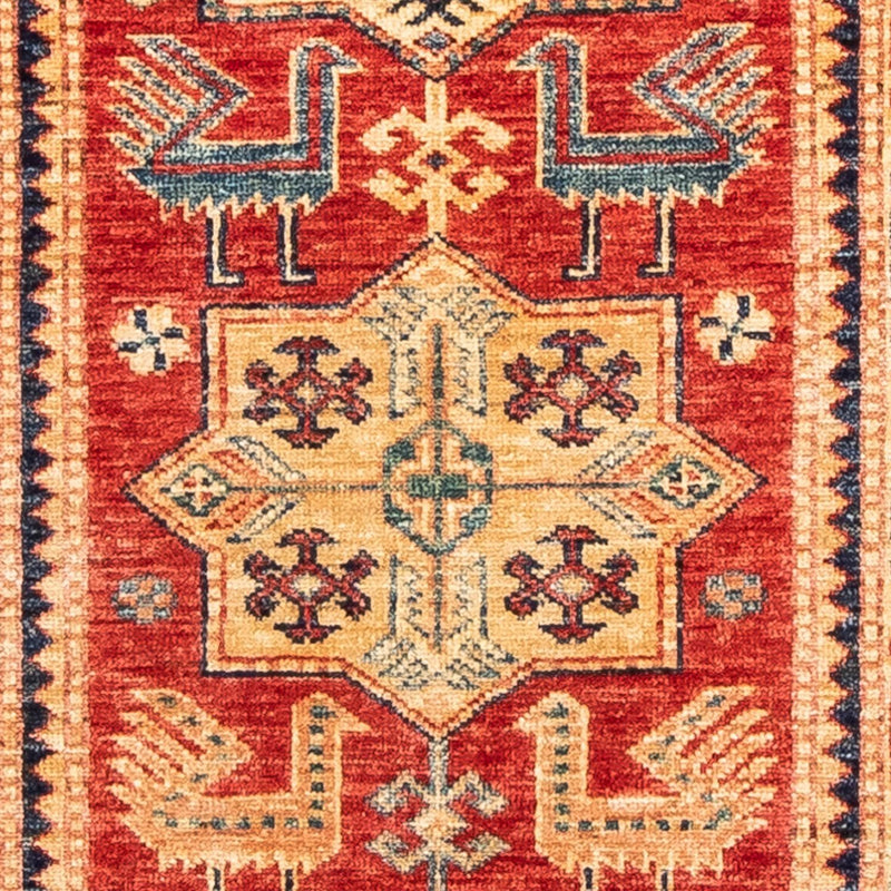 Biegacz Dywan Ziegler - Kazak - 266 x 77 cm - czerwony