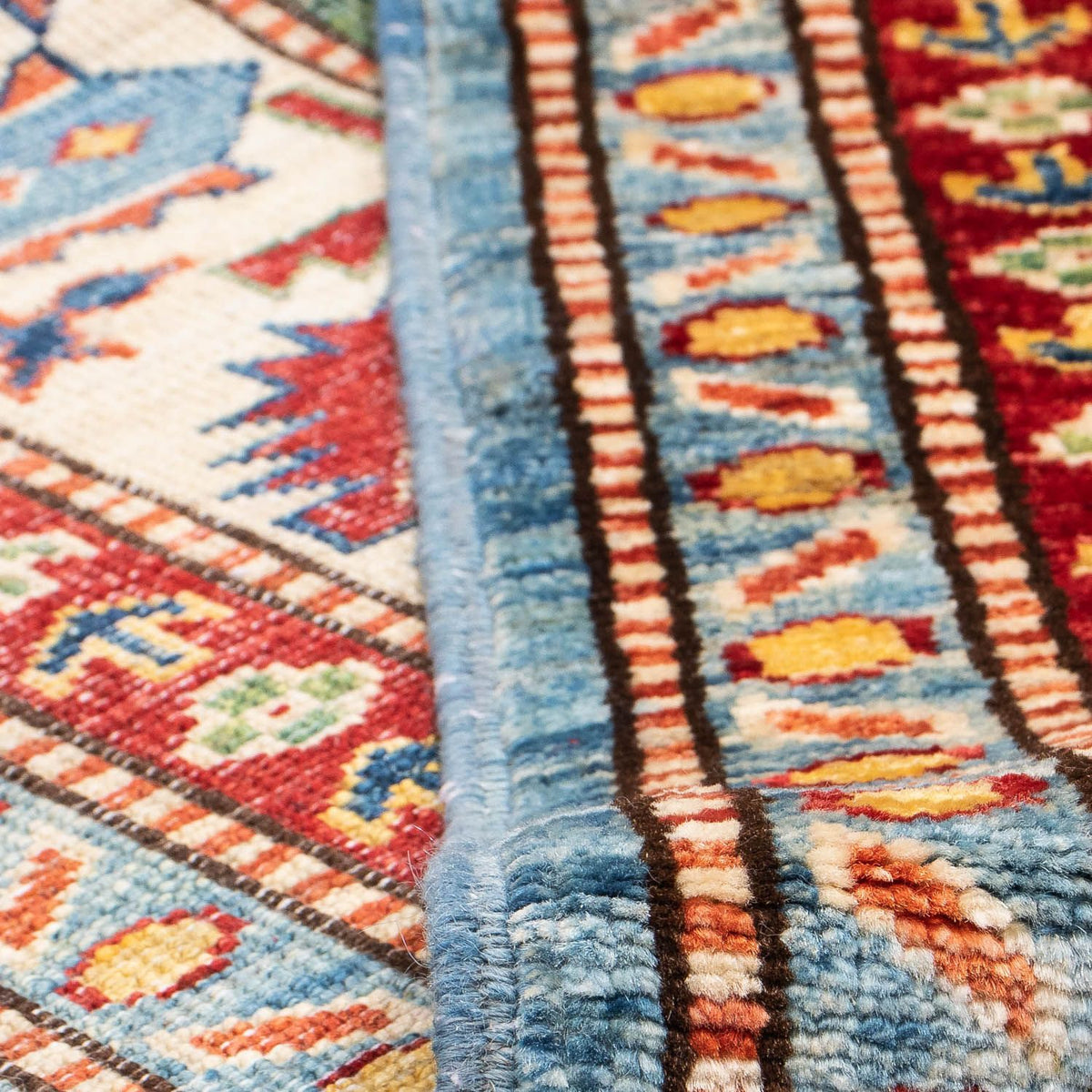 Dywan Ziegler - Kazak - 233 x 184 cm - jasnoniebieski