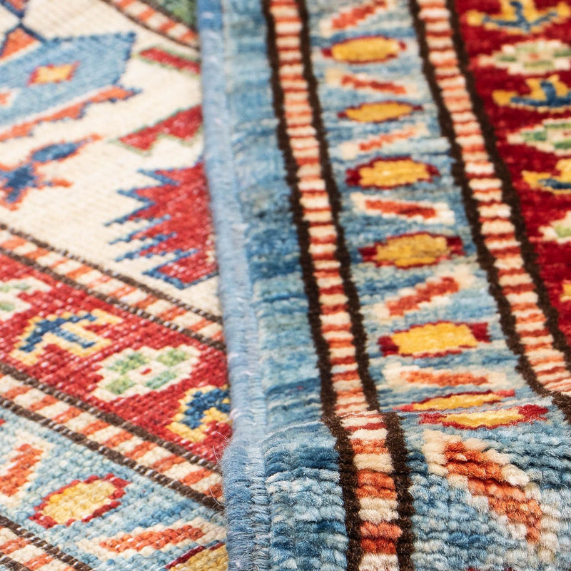 Dywan Ziegler - Kazak - 233 x 184 cm - jasnoniebieski