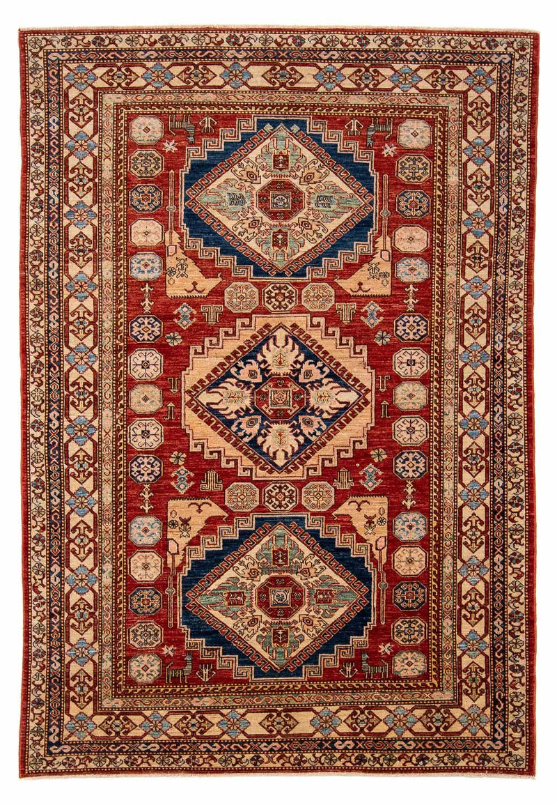 Dywan Ziegler - Kazak - 242 x 167 cm - ciemna czerwień