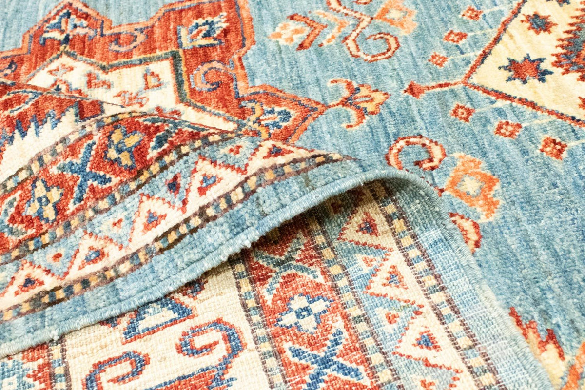 Dywan Ziegler - Kazak - 207 x 149 cm - turkusowy