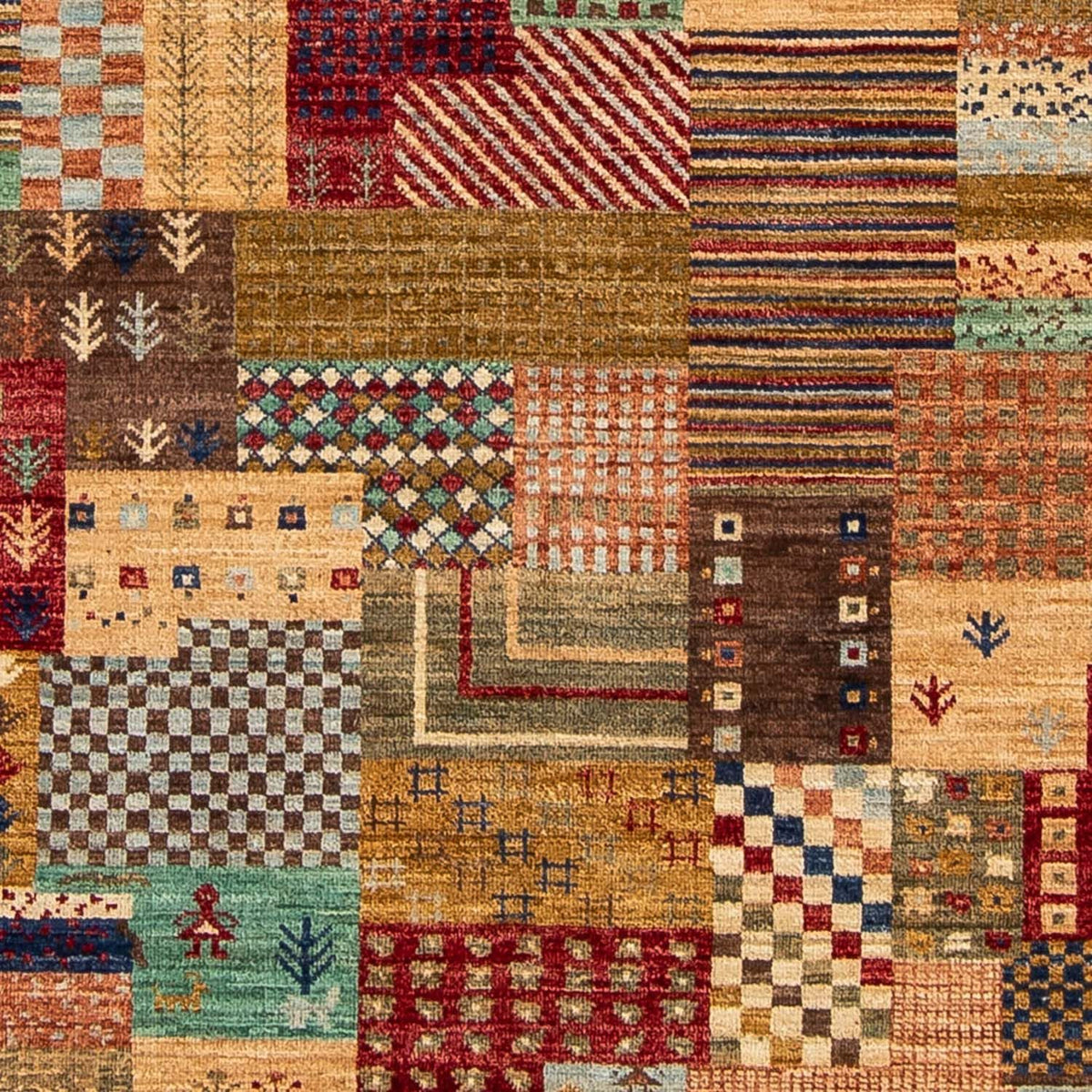 Dywan Gabbeh - Loribaft Perski - 238 x 170 cm - jasnobrązowy