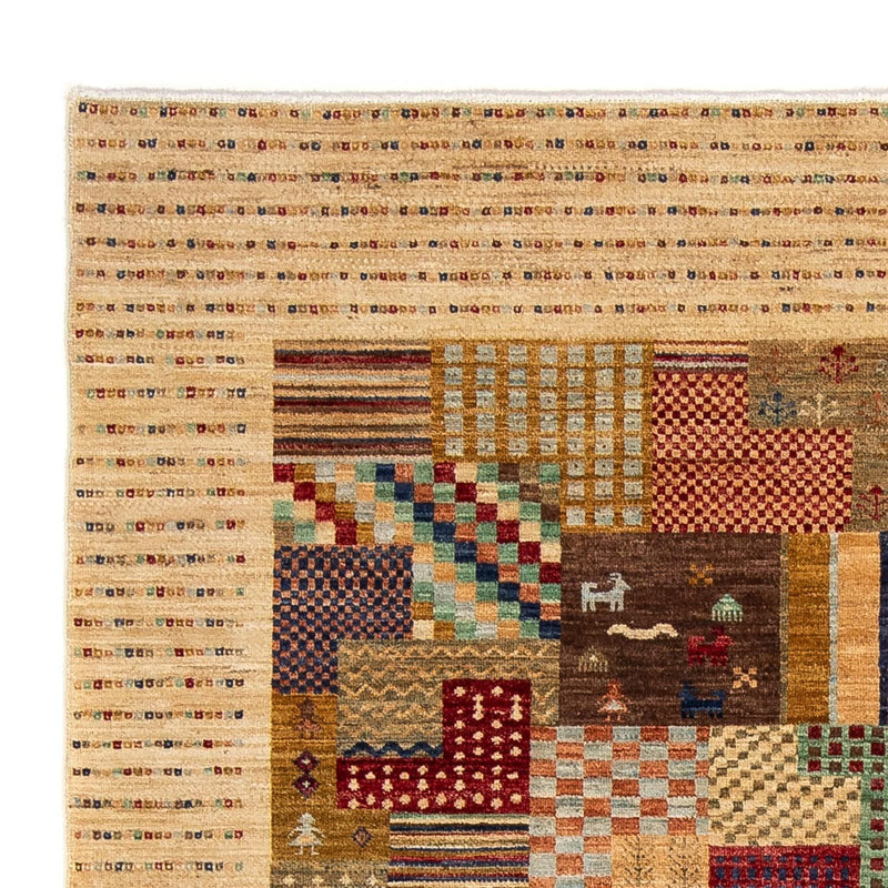 Dywan Gabbeh - Loribaft Perski - 238 x 170 cm - jasnobrązowy