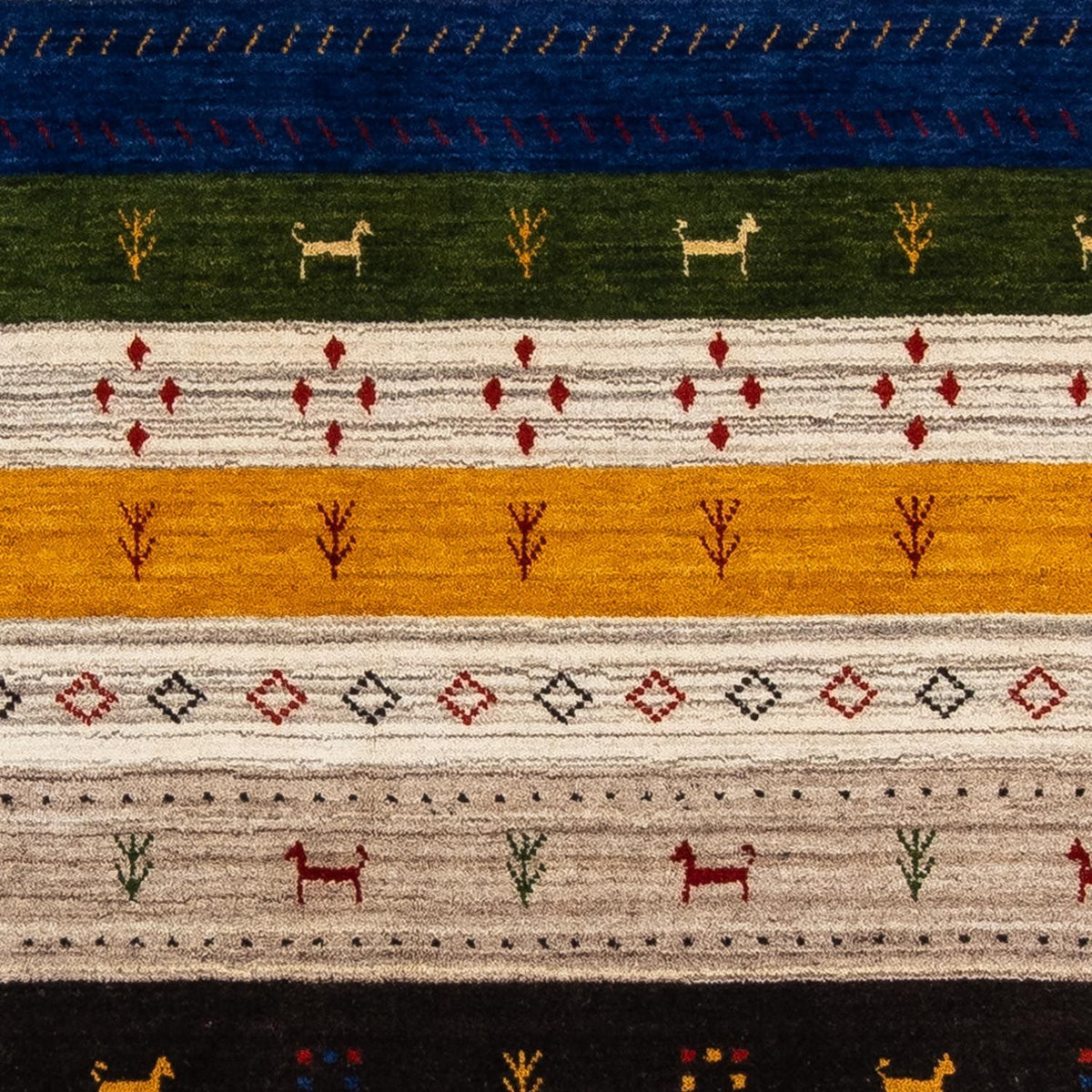 Dywan Gabbeh - Loribaft Perski - 200 x 144 cm - wielokolorowy