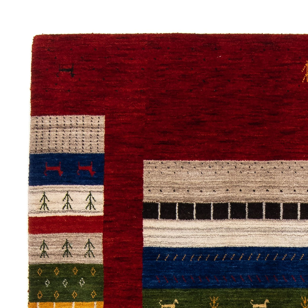 Dywan Gabbeh - Loribaft Perski - 200 x 144 cm - wielokolorowy