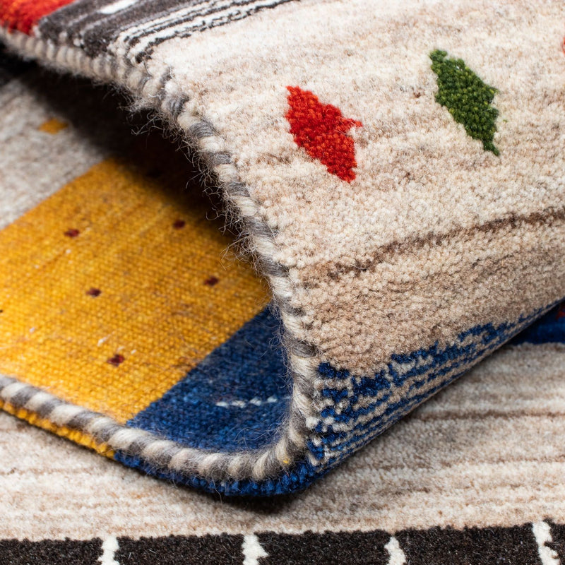 Dywan Gabbeh - Loribaft Perski - 200 x 140 cm - wielokolorowy