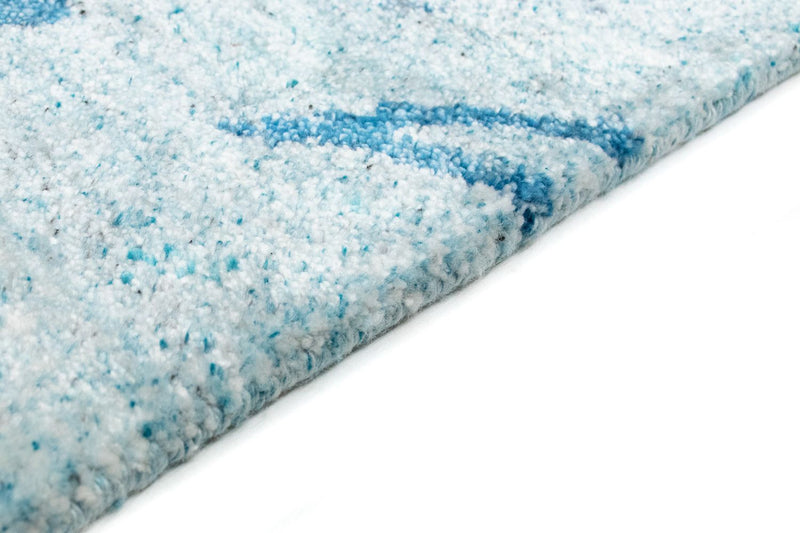 Designerski dywan - 140 x 70 cm - turkusowy