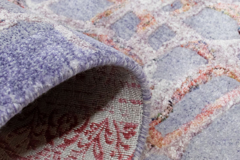 Designerski dywan - 140 x 70 cm - liliowy