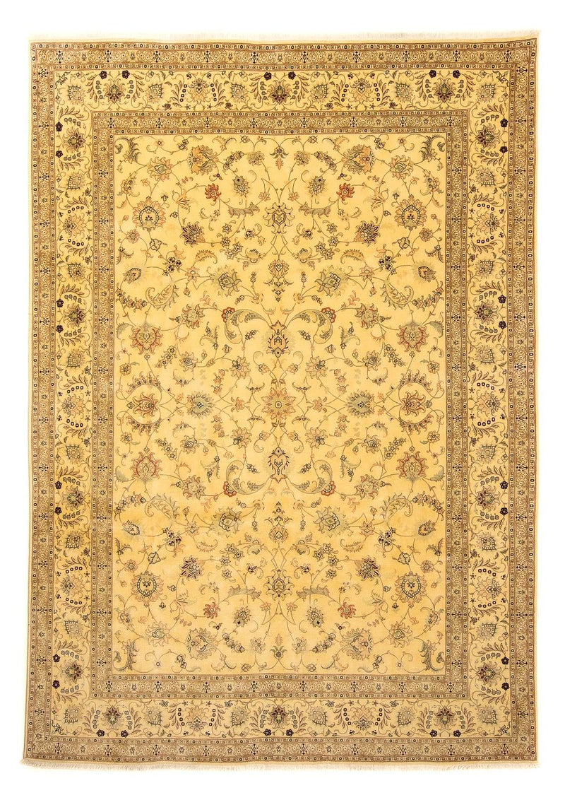 Dywan perski - Tabriz - Królewski - 343 x 248 cm - złoto