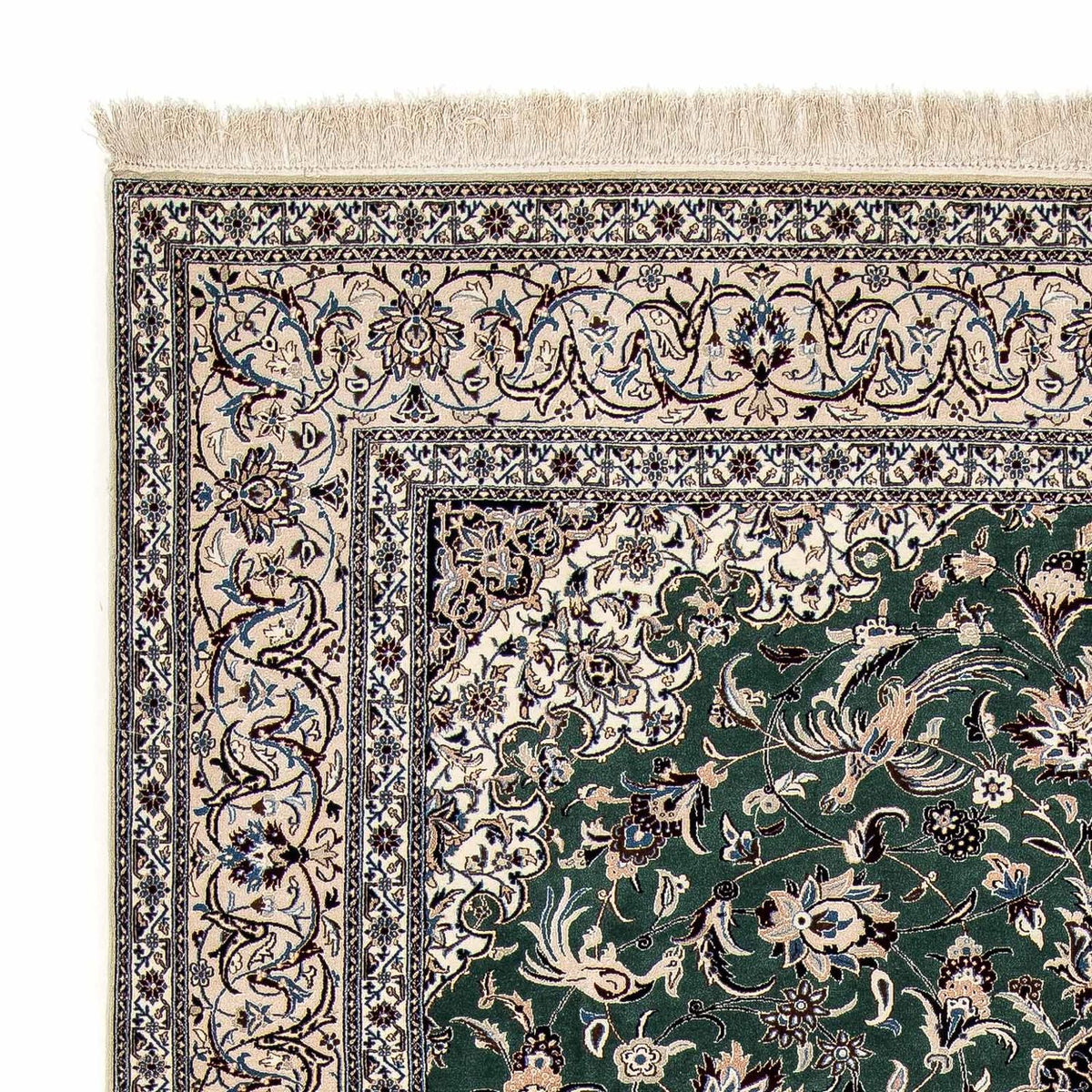 Dywan perski - Nain - Premium - 307 x 206 cm - zielona