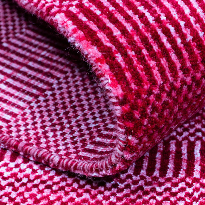 Designerski dywan - 182 x 132 cm - czerwony