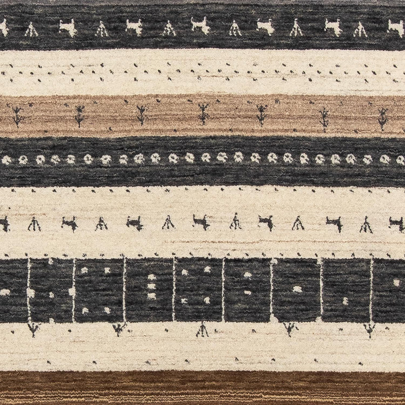 Designerski dywan - 204 x 145 cm - beżowy