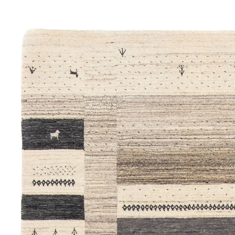 Designerski dywan - 204 x 145 cm - beżowy