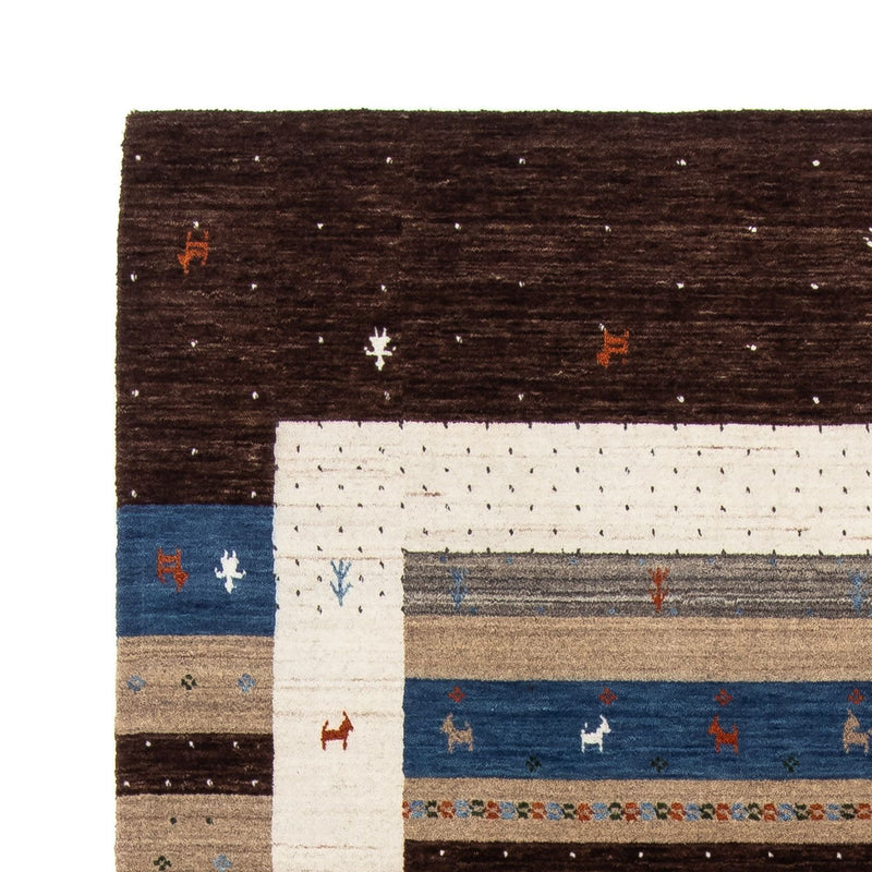 Dywan Gabbeh - Loribaft Perski - 206 x 141 cm - brązowy