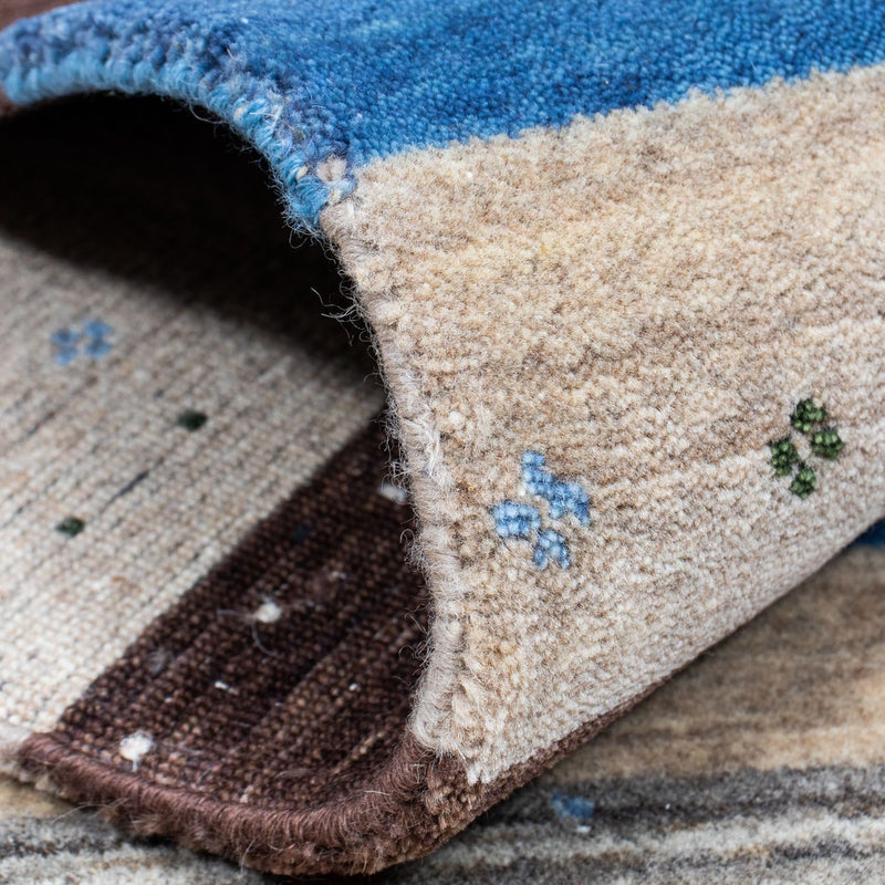 Dywan Gabbeh - Loribaft Perski - 206 x 141 cm - brązowy