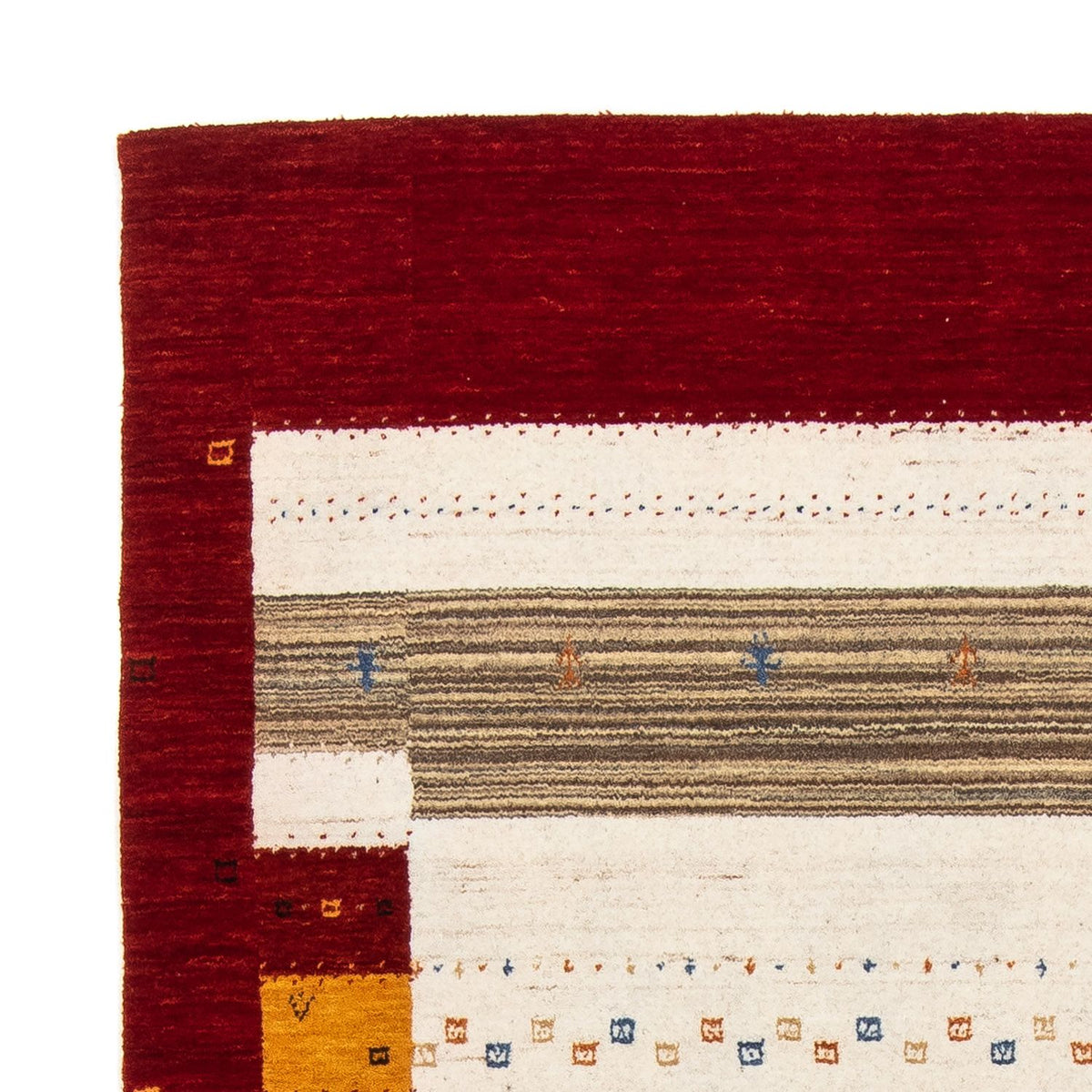 Dywan Gabbeh - Loribaft Perski - 205 x 142 cm - ciemnobrązowy