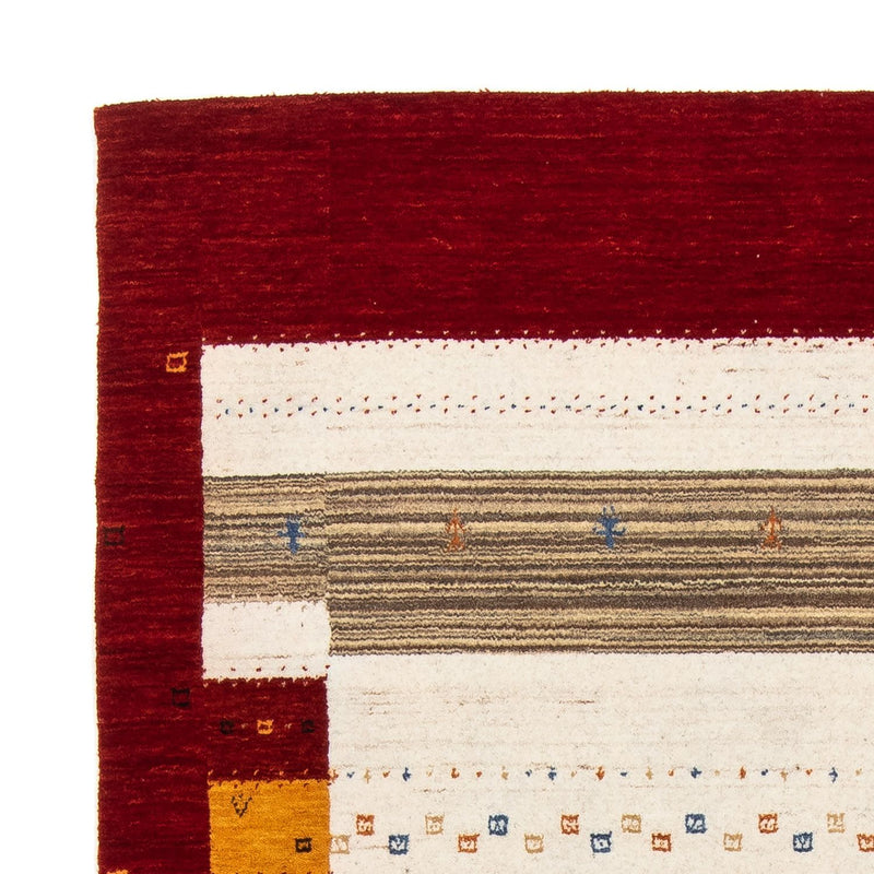 Dywan Gabbeh - Loribaft Perski - 205 x 142 cm - ciemnobrązowy