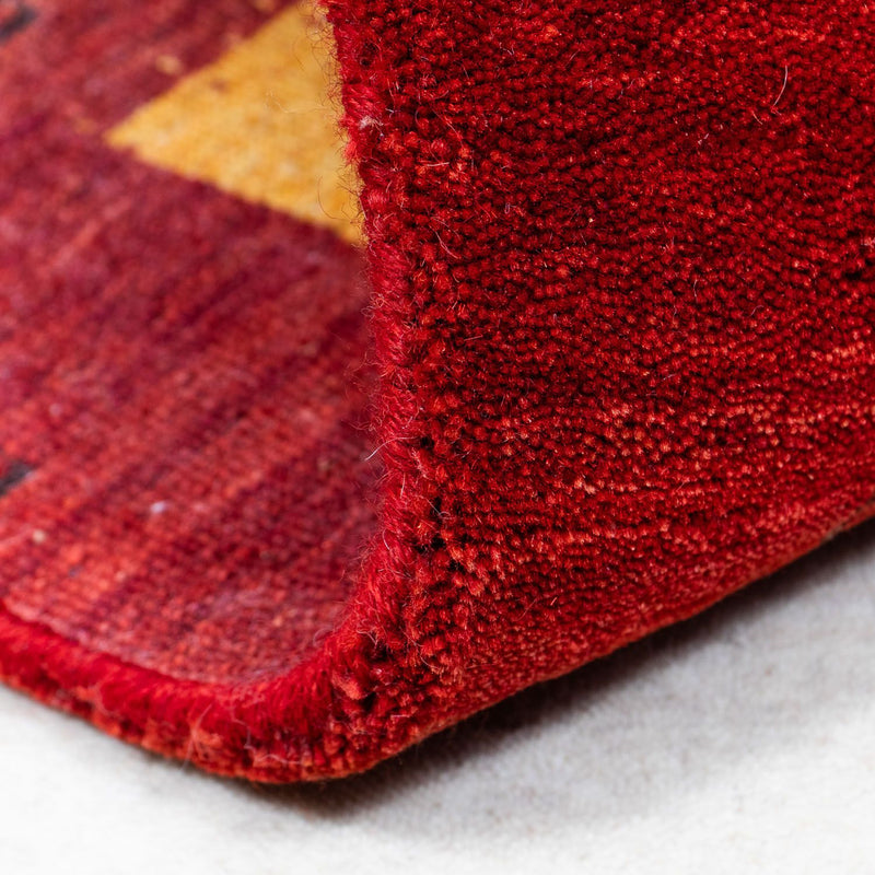 Dywan Gabbeh - Loribaft Perski - 205 x 142 cm - ciemnobrązowy