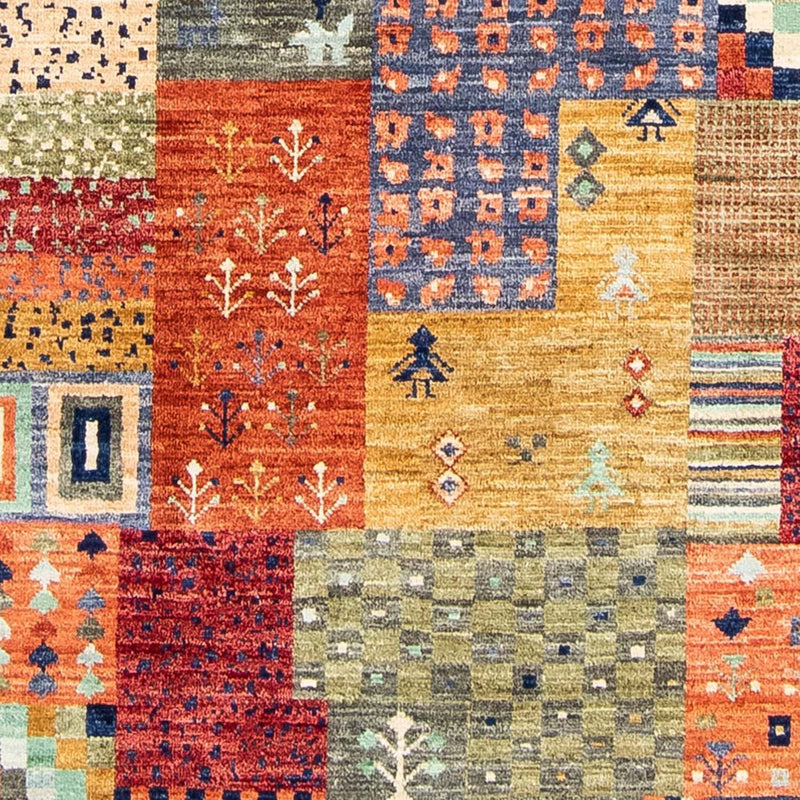 Dywan Gabbeh - Loribaft Perski - 291 x 198 cm - wielokolorowy