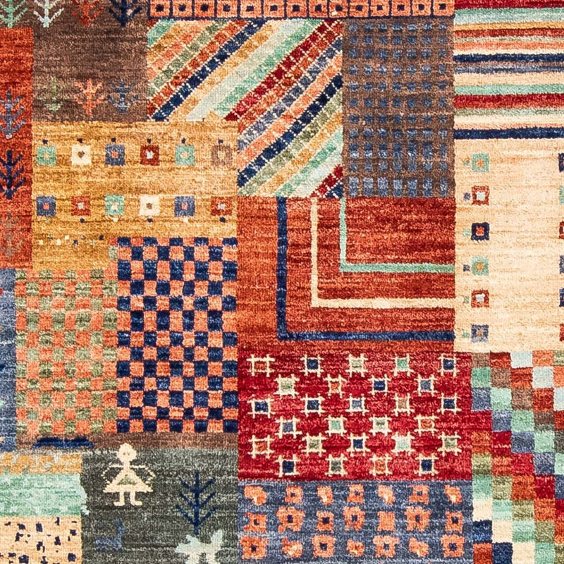 Dywan Gabbeh - Loribaft Perski - 299 x 198 cm - wielokolorowy