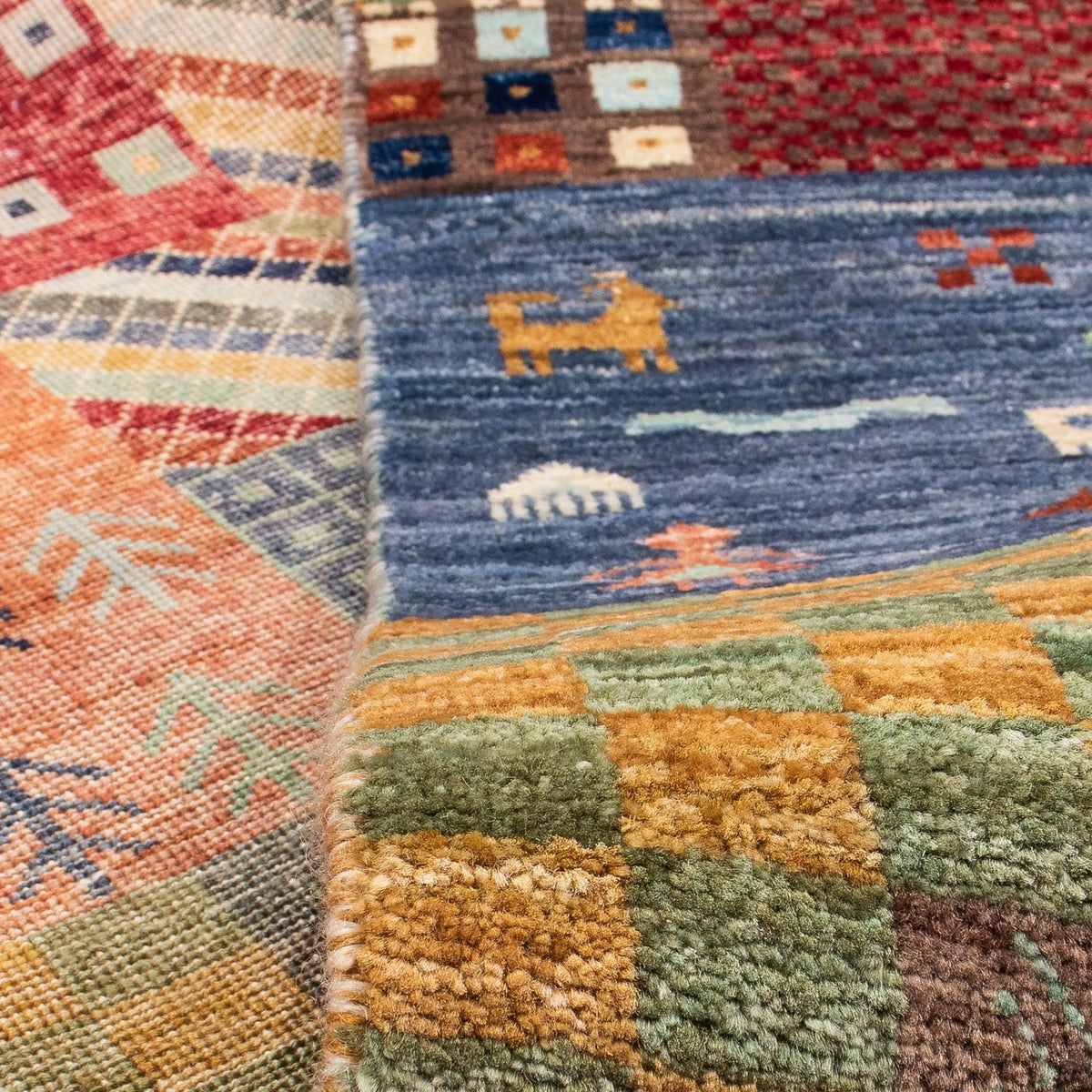 Dywan Gabbeh - Loribaft Perski - 290 x 200 cm - wielokolorowy